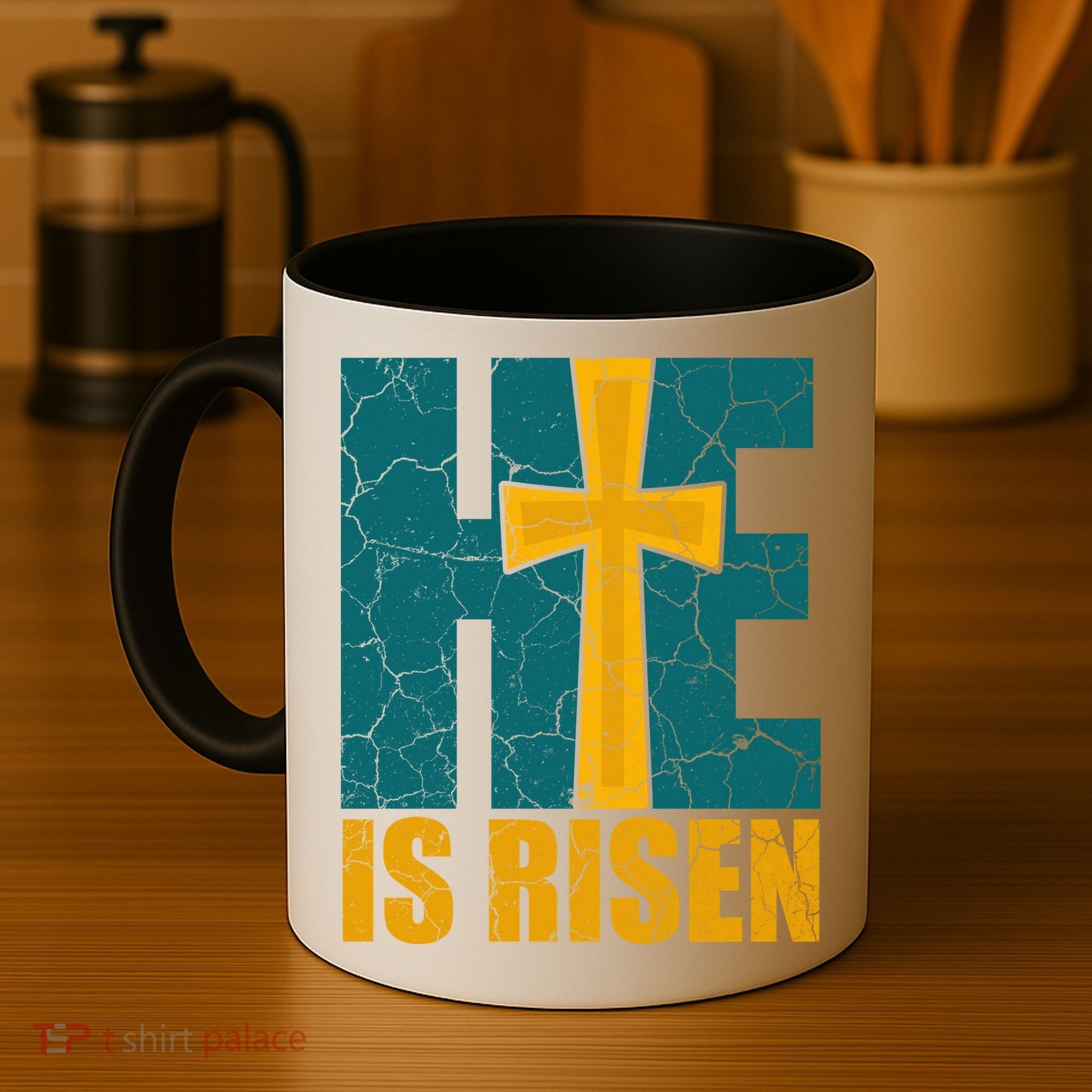 He Is Risen Jesus Christ Christian Coffee Mug