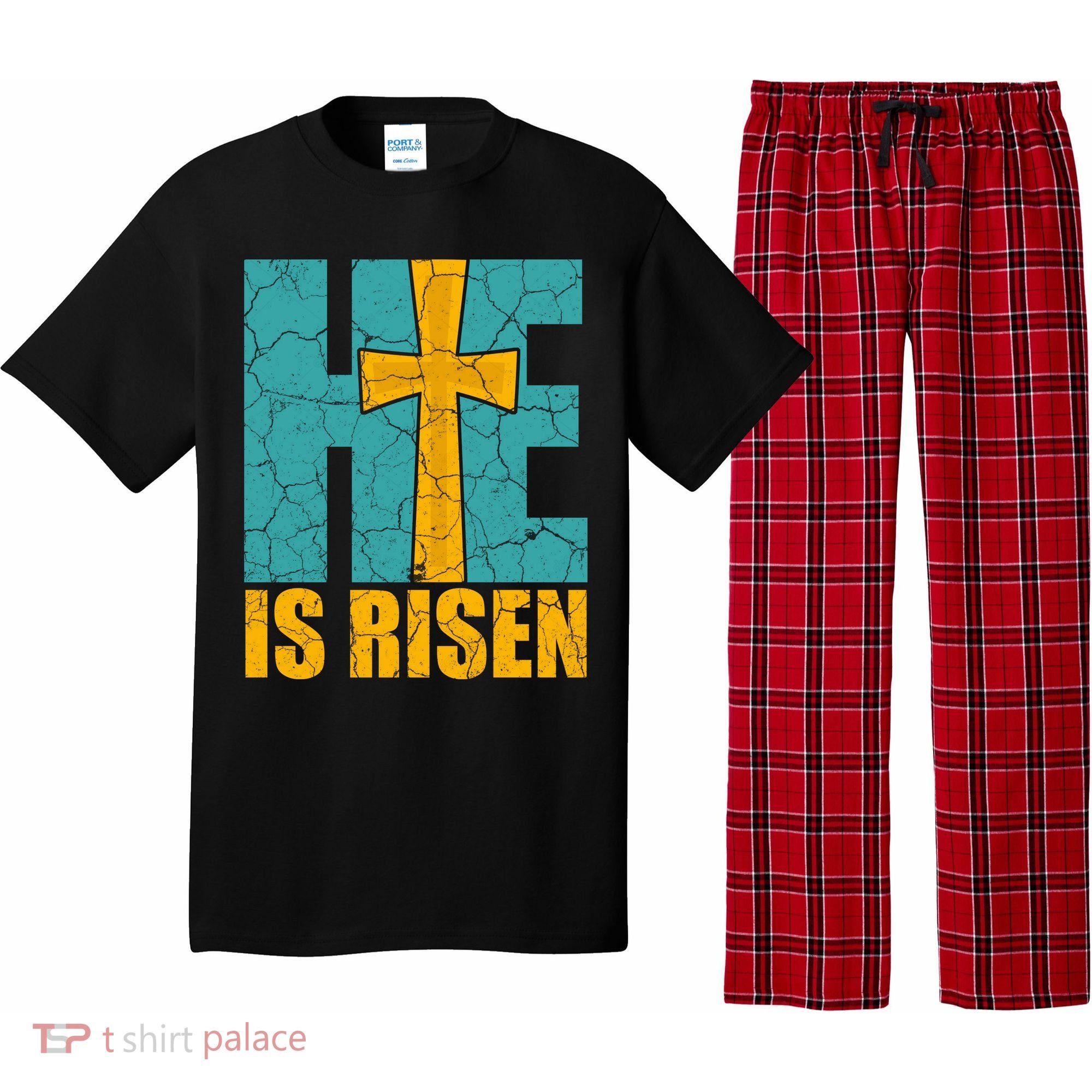 He Is Risen Jesus Christ Christian Pajama Set