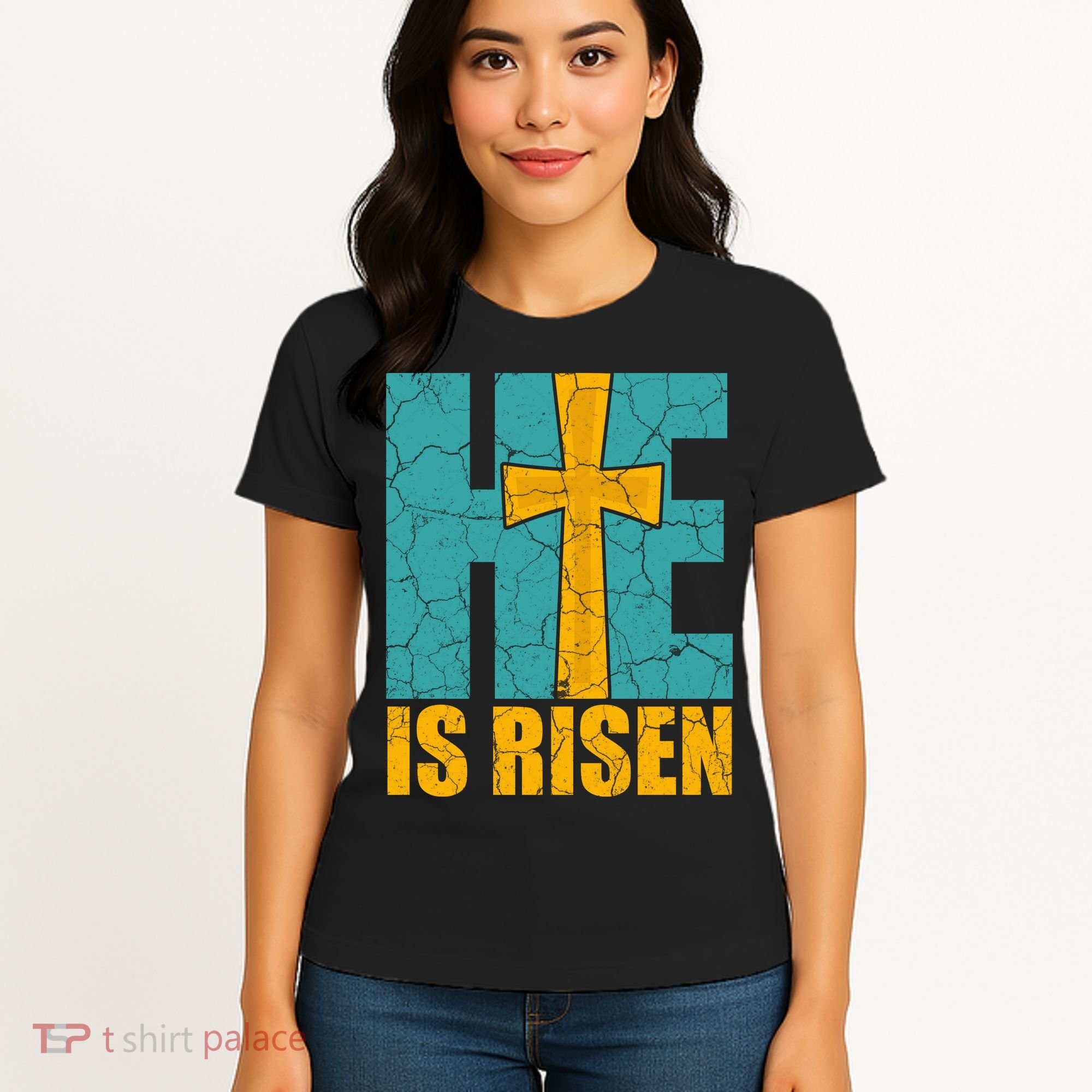 He Is Risen Jesus Christ Christian Women's T-Shirt