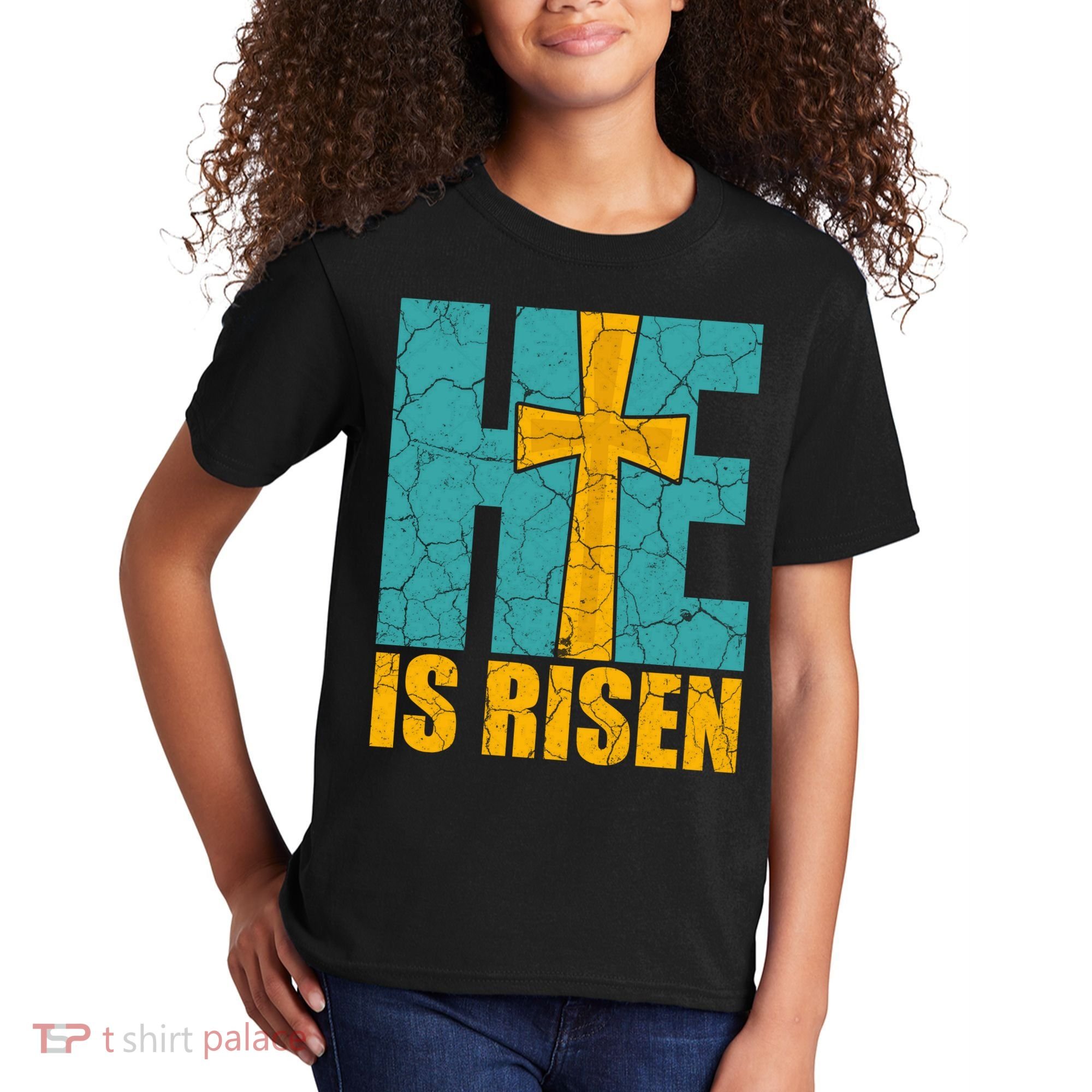 He Is Risen Jesus Christ Christian Kids T-Shirt