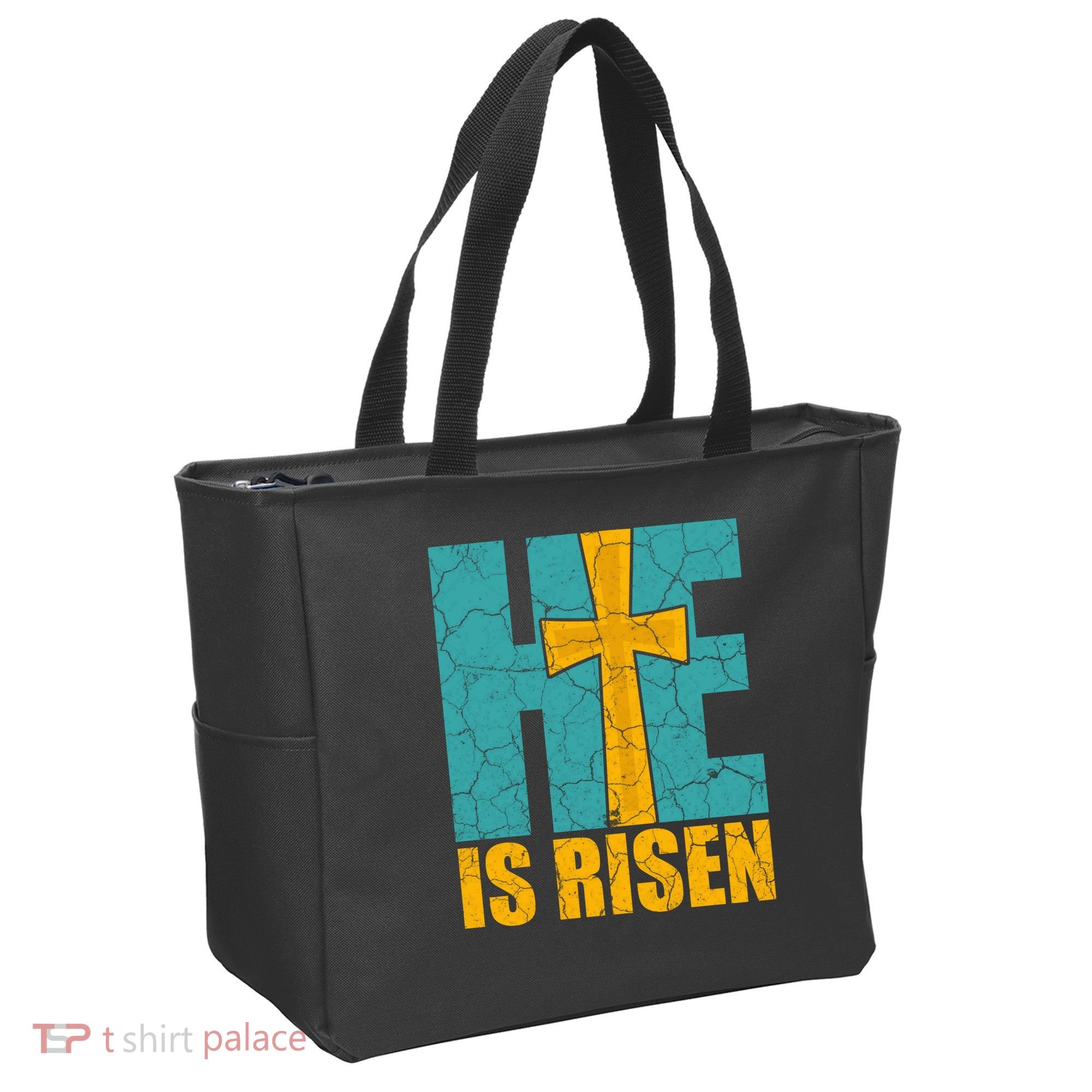 He Is Risen Jesus Christ Christian Tote Bag