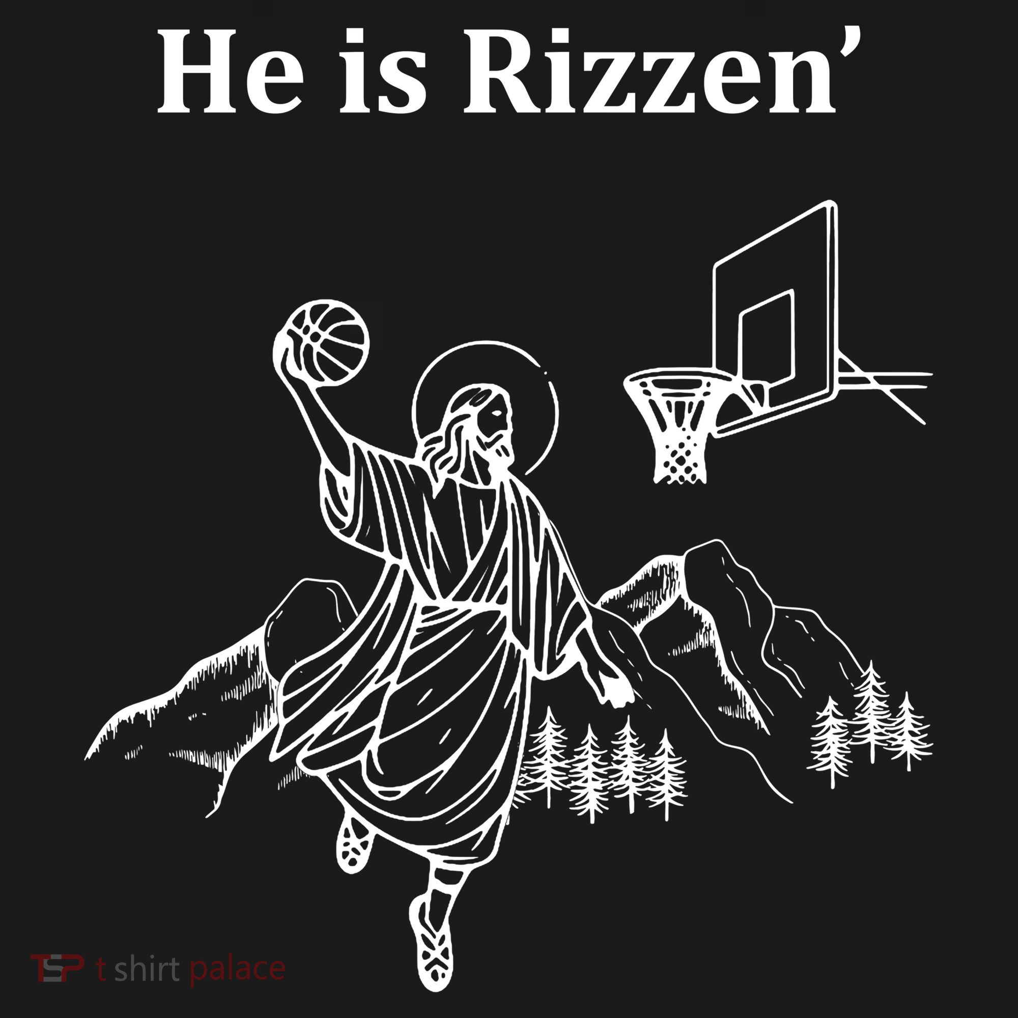He Is Rizzen Jesus Christ He Has Risen Basketball Dunking Coaster