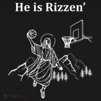 He Is Rizzen Jesus Christ He Has Risen Basketball Dunking Tote Bag thumb 4