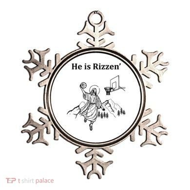 He Is Rizzen Jesus Christ He Has Risen Basketball Dunking Ornament