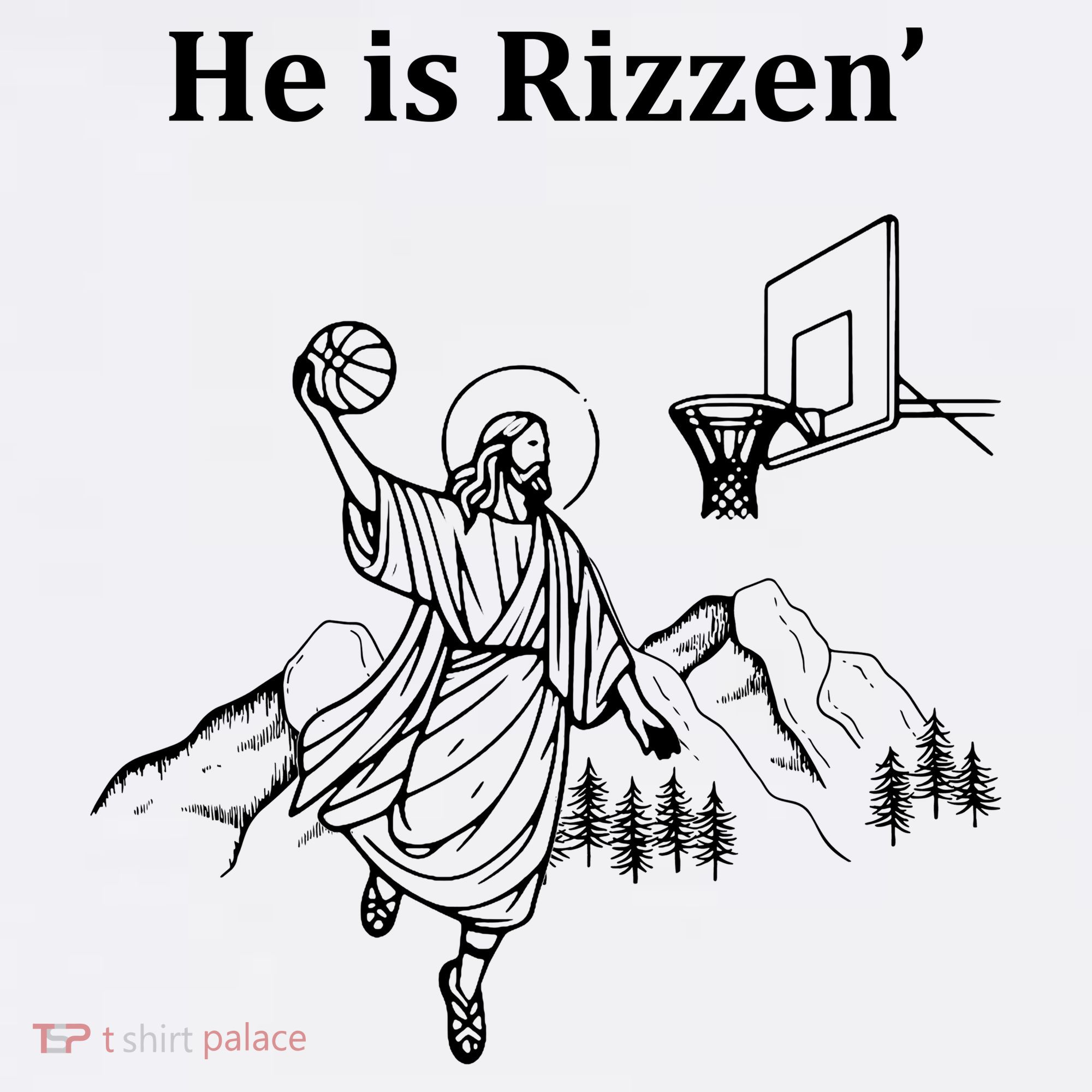 He Is Rizzen Jesus Christ He Has Risen Basketball Dunking Women's Tank Top