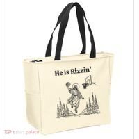 He Is Rizzen Basketball Tote Bag thumb 2