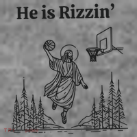 He Is Rizzen Basketball Toddler Hoodie thumb 2
