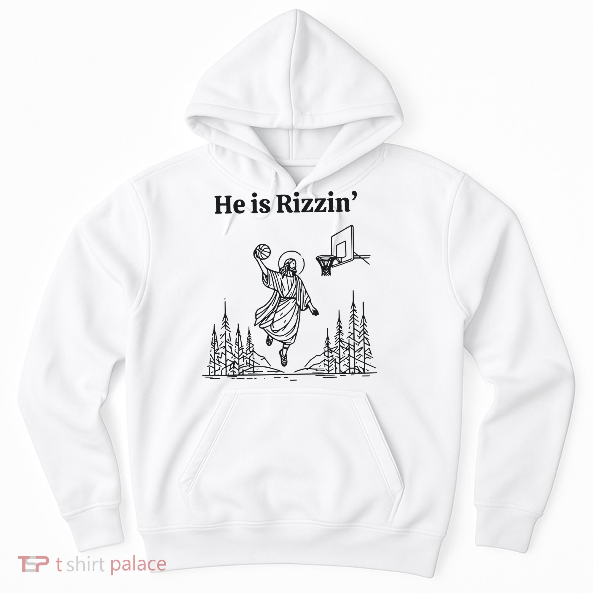 He Is Rizzen Basketball Hoodie