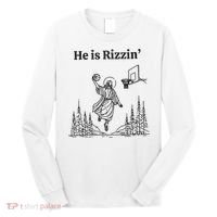 He Is Rizzen Basketball Long Sleeve Shirt thumb 0