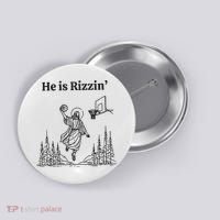 He Is Rizzen Basketball Button thumb 0