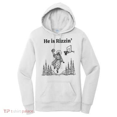 He Is Rizzen Basketball Women's Hoodie