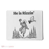 He Is Rizzen Basketball Mousepad thumb 0