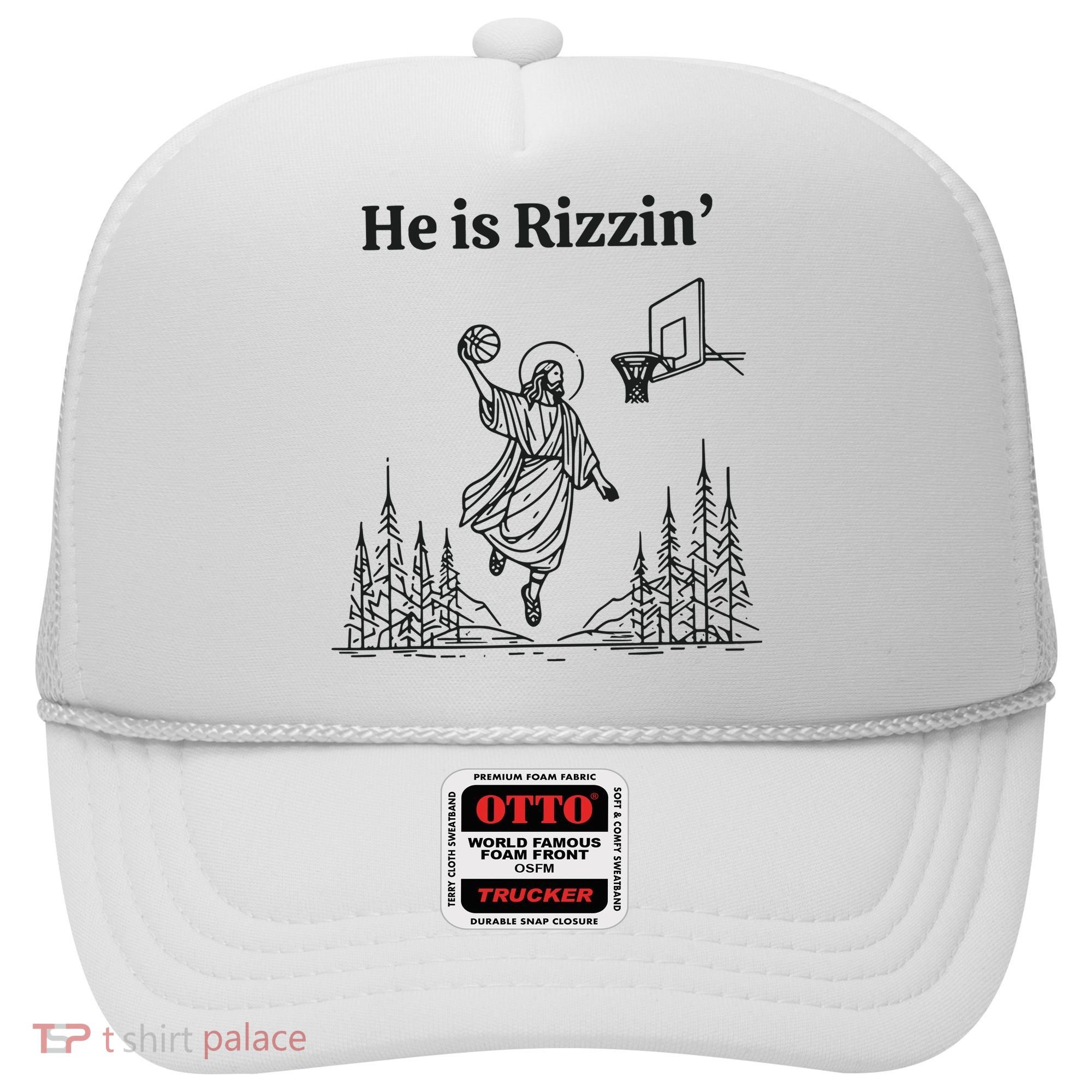 He Is Rizzen Basketball Hat