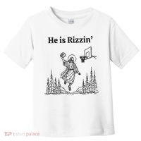He Is Rizzen Basketball Toddler T-Shirt thumb 0