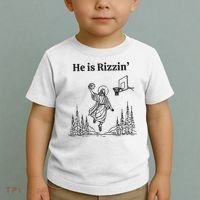 He Is Rizzen Basketball Toddler T-Shirt thumb 2