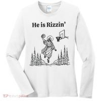 He Is Rizzen Basketball Women's Long Sleeve Shirt thumb 0
