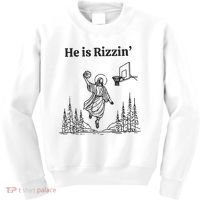 He Is Rizzen Basketball Kids Sweatshirt thumb 0