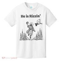 He Is Rizzen Basketball Kids T-Shirt thumb 0