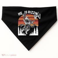 He Is Rizzin Easter Jesus Christian Basketball USA-Made Doggie Bandana thumb 0