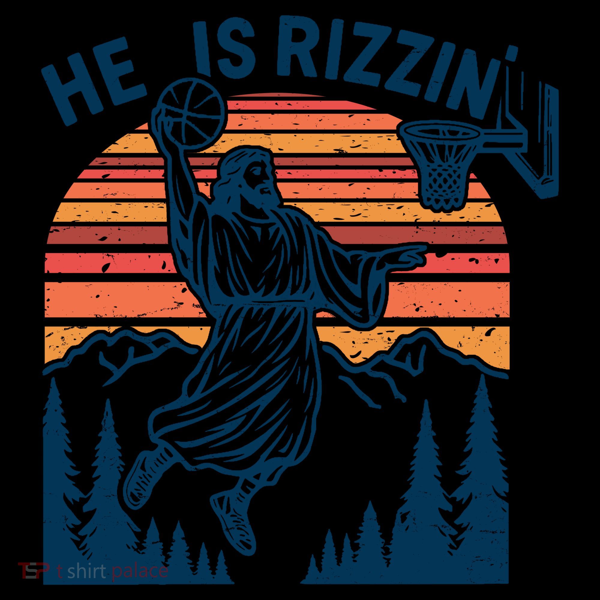 He Is Rizzin Easter Jesus Christian Basketball Coffee Mug