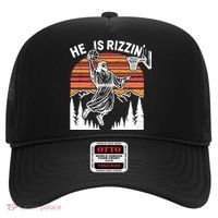 He Is Rizzin Easter Jesus Christian Basketball Hat thumb 0