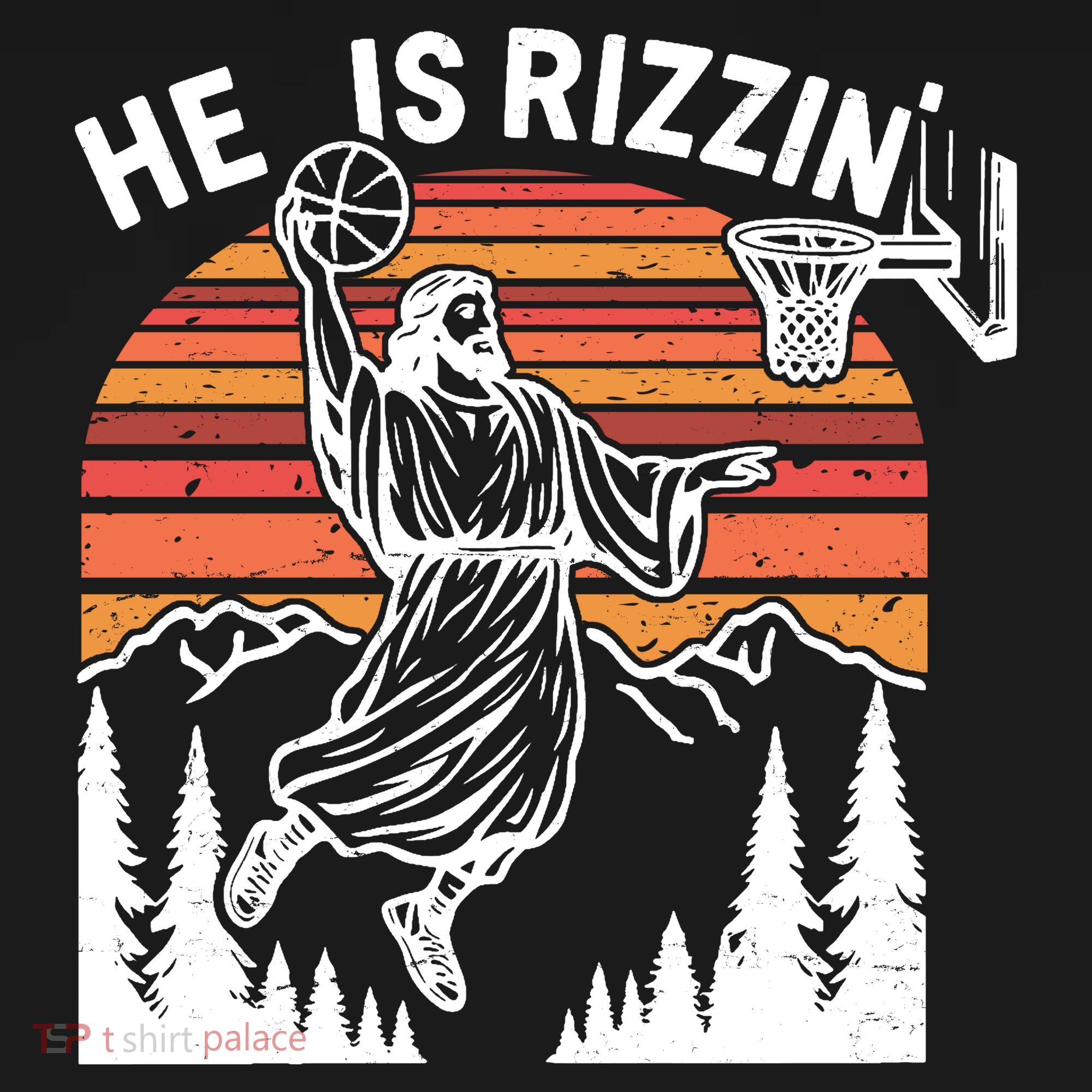 He Is Rizzin Easter Jesus Christian Basketball Visor