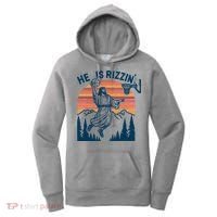 He Is Rizzin Easter Jesus Christian Basketball Women's Hoodie thumb 0