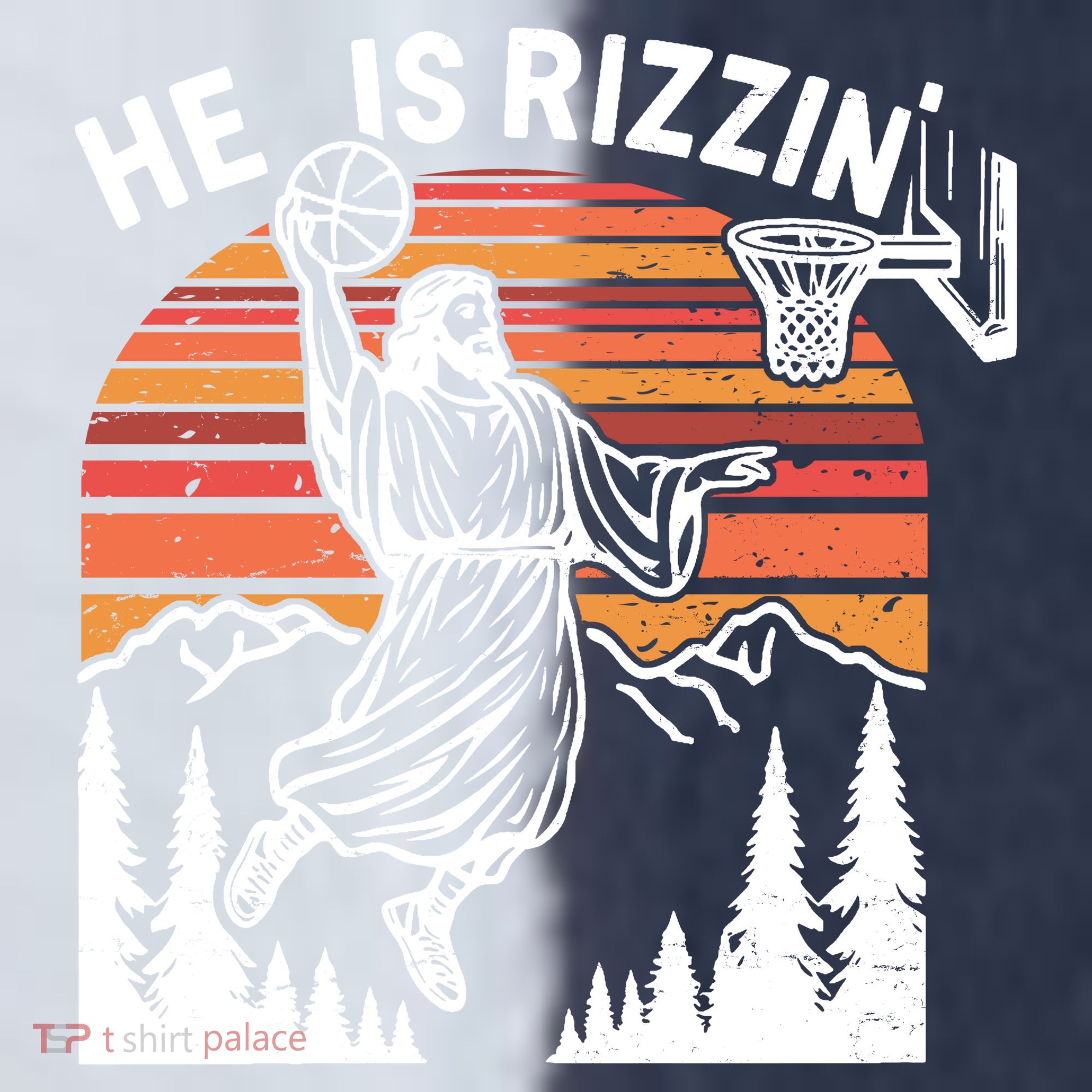 He Is Rizzin Easter Jesus Christian Basketball Sport-Tek Competitor United Soccer Jersey