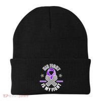 His Fight Is My Fight Alzheimer's Awareness Beanie thumb 0