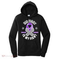 His Fight Is My Fight Alzheimer's Awareness Women's Hoodie thumb 0