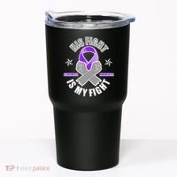 His Fight Is My Fight Alzheimer's Awareness Tumbler thumb 0