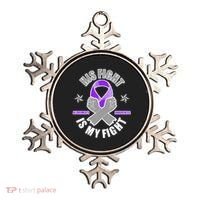 His Fight Is My Fight Alzheimer's Awareness Ornament thumb 0