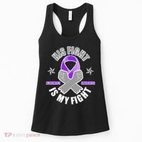 His Fight Is My Fight Alzheimer's Awareness Women's Tank Top thumb 0