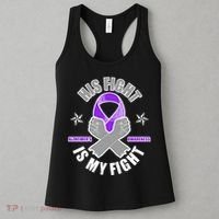 His Fight Is My Fight Alzheimer's Awareness Women's Tank Top thumb 3