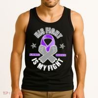 His Fight Is My Fight Alzheimer's Awareness Tank Top thumb 3