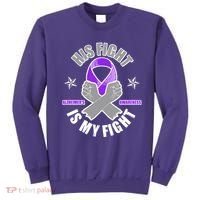 His Fight Is My Fight Alzheimer's Awareness Sweatshirt thumb 0