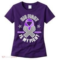 His Fight Is My Fight Alzheimer's Awareness Women's T-Shirt thumb 0