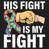 His Fight Is My Fight Autism Awareness Tumbler thumb 3