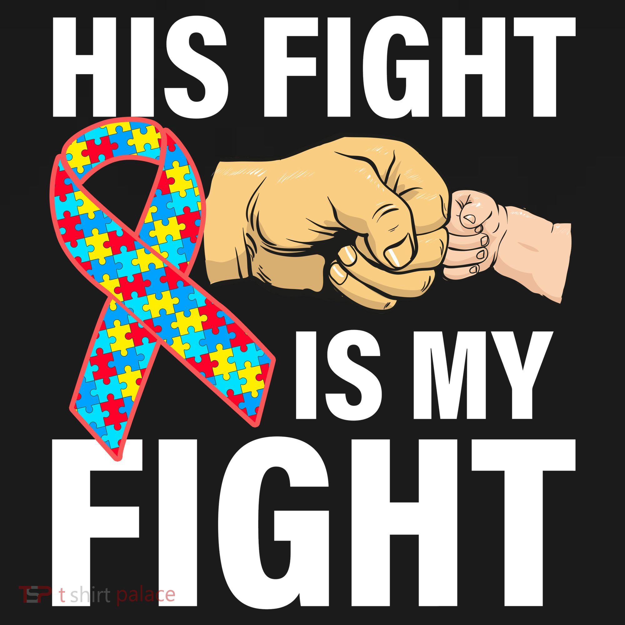 His Fight Is My Fight Autism Awareness Ornament