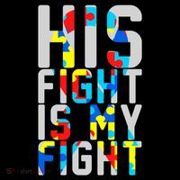 His Fight Is My Fight Autism Awareness Ribbon Coffee Mug thumb 5