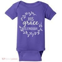 His Grace Is Enough Baby Bodysuit thumb 0