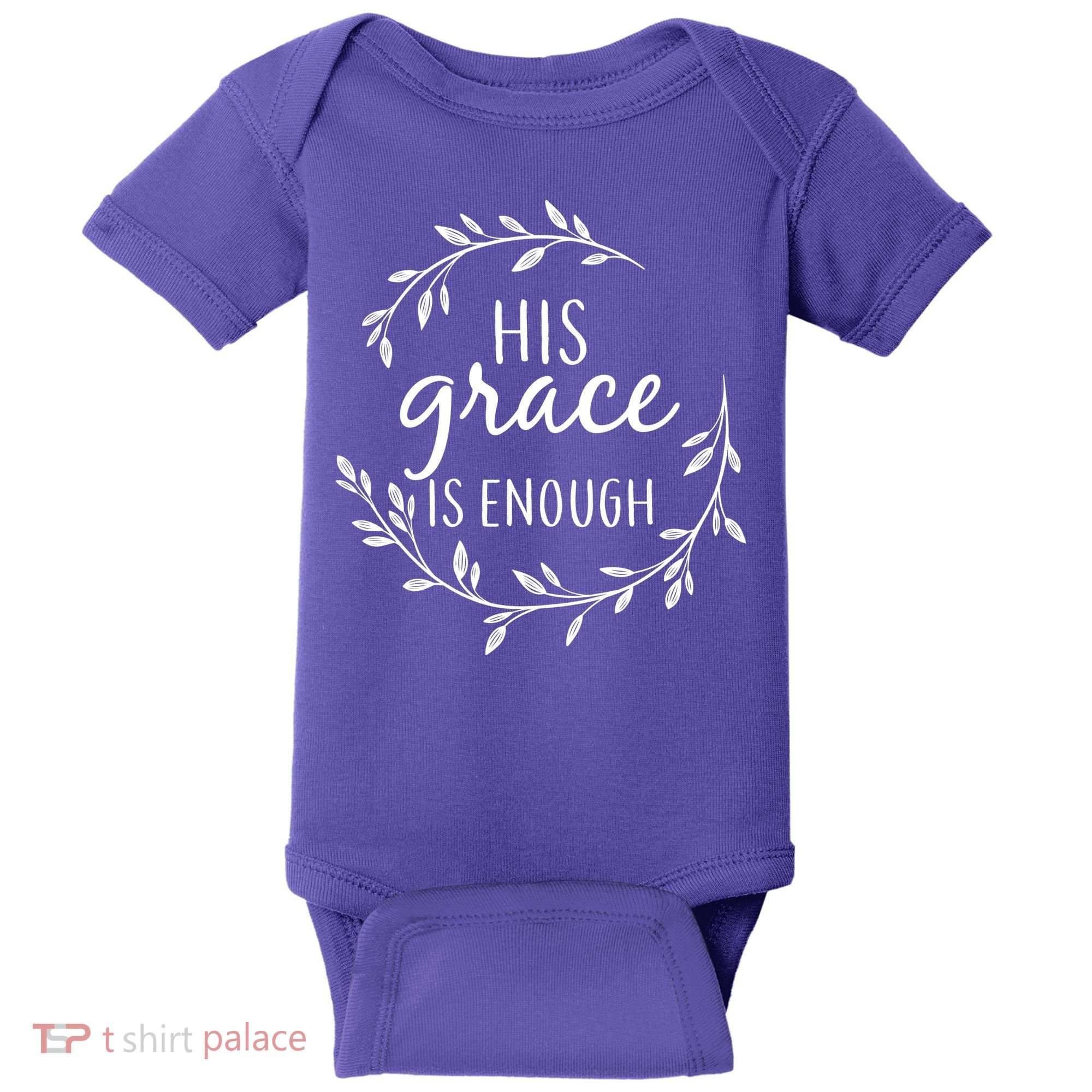 His Grace Is Enough Baby Bodysuit