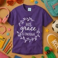 His Grace Is Enough Kids T-Shirt thumb 3