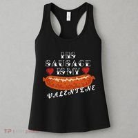 HIs Sausage Is My Valentine Dirty Offensive  Women's Tank Top thumb 3