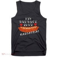 HIs Sausage Is My Valentine Dirty Offensive  Tank Top thumb 0