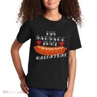 HIs Sausage Is My Valentine Dirty Offensive  Kids T-Shirt thumb 2
