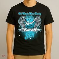 His Wings Were Ready But My Heart Was Not In Memory of My Son T-Shirt thumb 3