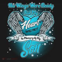 His Wings Were Ready But My Heart Was Not In Memory of My Son Women's Hoodie thumb 2