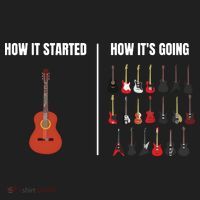 How It Started Guitar Lovers Shirts Meme Funny Guitar Tumbler thumb 3