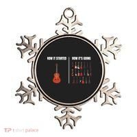 How It Started Guitar Lovers Shirts Meme Funny Guitar Ornament thumb 0